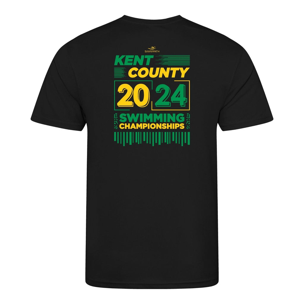 Kent County ASA County Championships 2024 TShirt Jet Black SwimPath