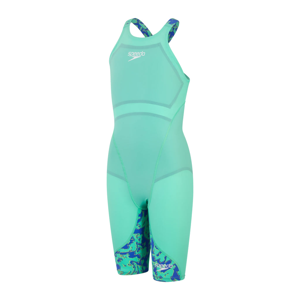 Speedo LZR Ignite Womens Kneeskin - Green/Blue – SwimPath