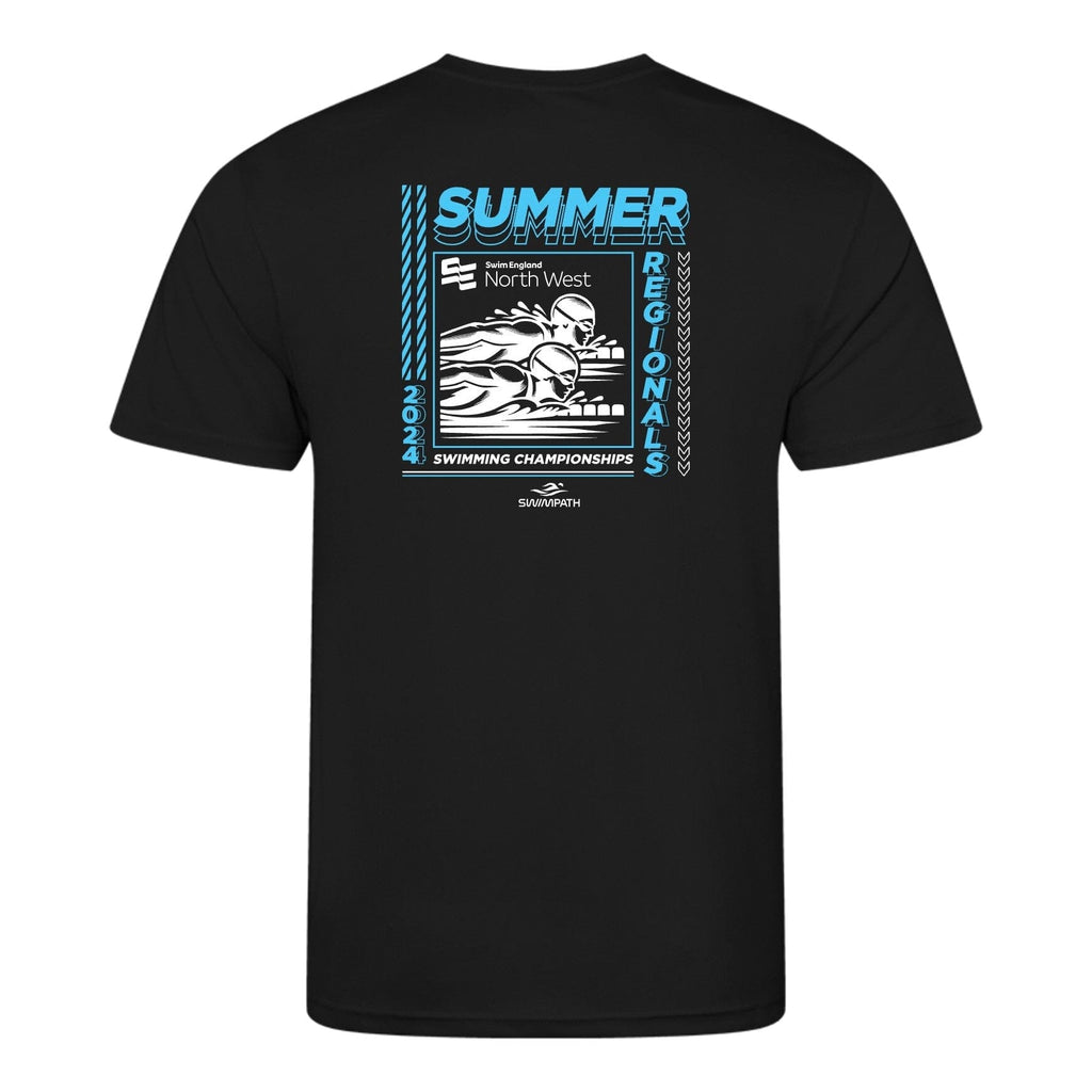 Swim England North West Summer Regionals 2024 TShirt Black SwimPath