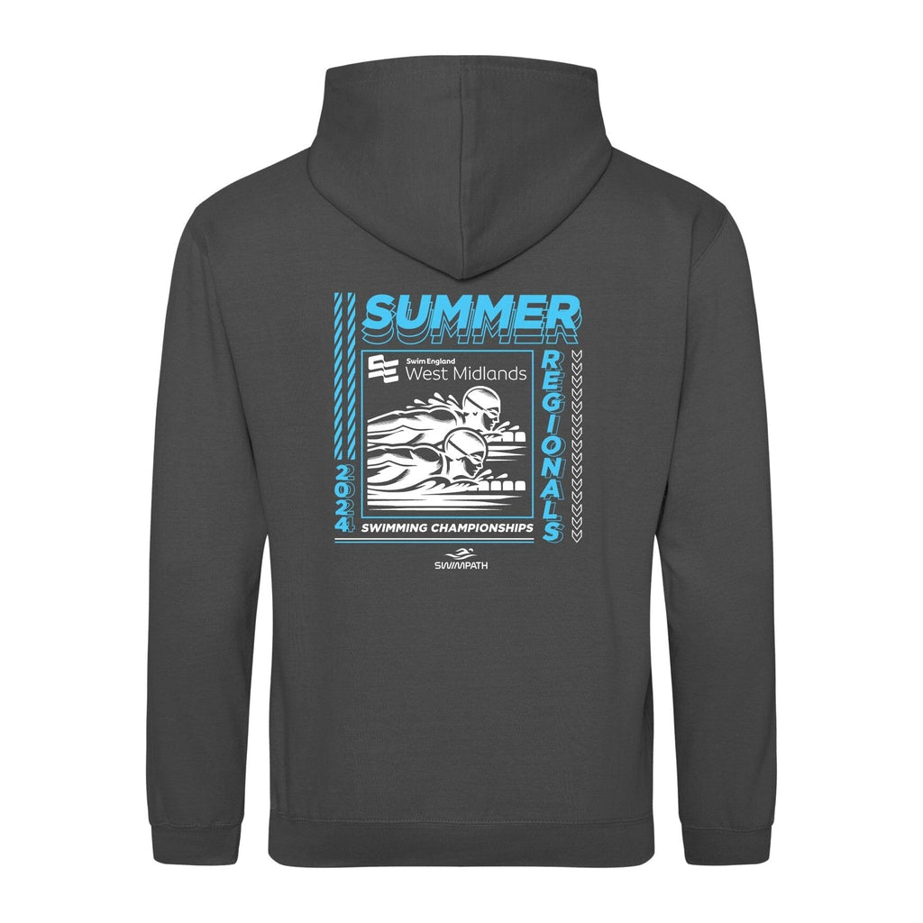 Swim England West Midlands Summer Regionals 2024 Hoodie Steel Grey