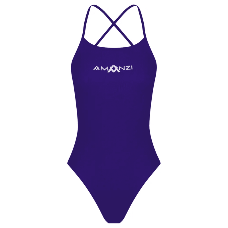 AMANZI Girls Tie-Back Swimsuit - Blueberry-Swimsuit-Amanzi-SwimPath