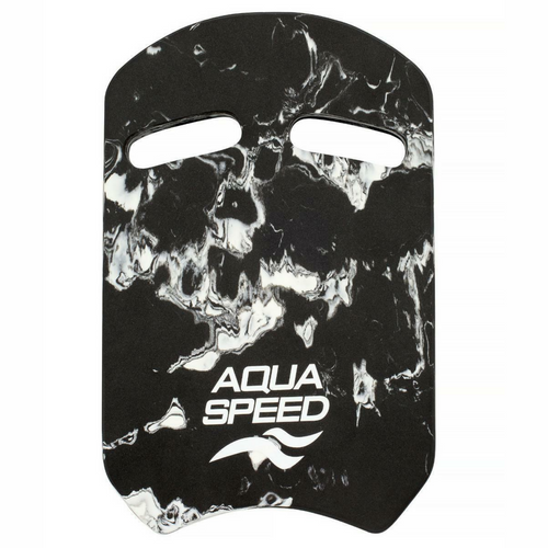 Aqua Speed Kickboard - Black/White Marble