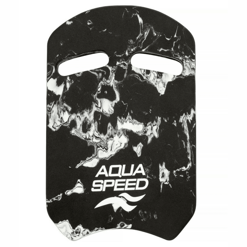 Aqua Speed Kickboard - Black/White Marble-Kickboard-Aqua Speed-SwimPath