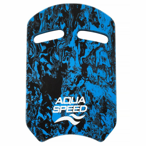 Aqua Speed Kickboard - Blue/Black Marble-Kickboard-Aqua Speed-SwimPath