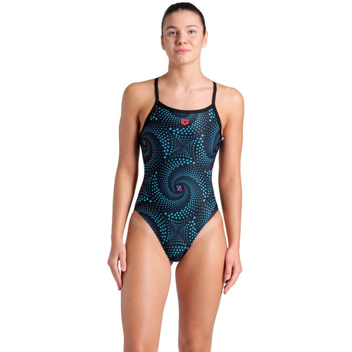 Arena Fireflow Challenge Back Swimsuit - Black/Multi-Swimsuit-Arena-SwimPath