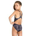 Arena Girl's Kikko Swim Tech Back Swimsuit - Black/Multi-Swimsuit-Arena-SwimPath