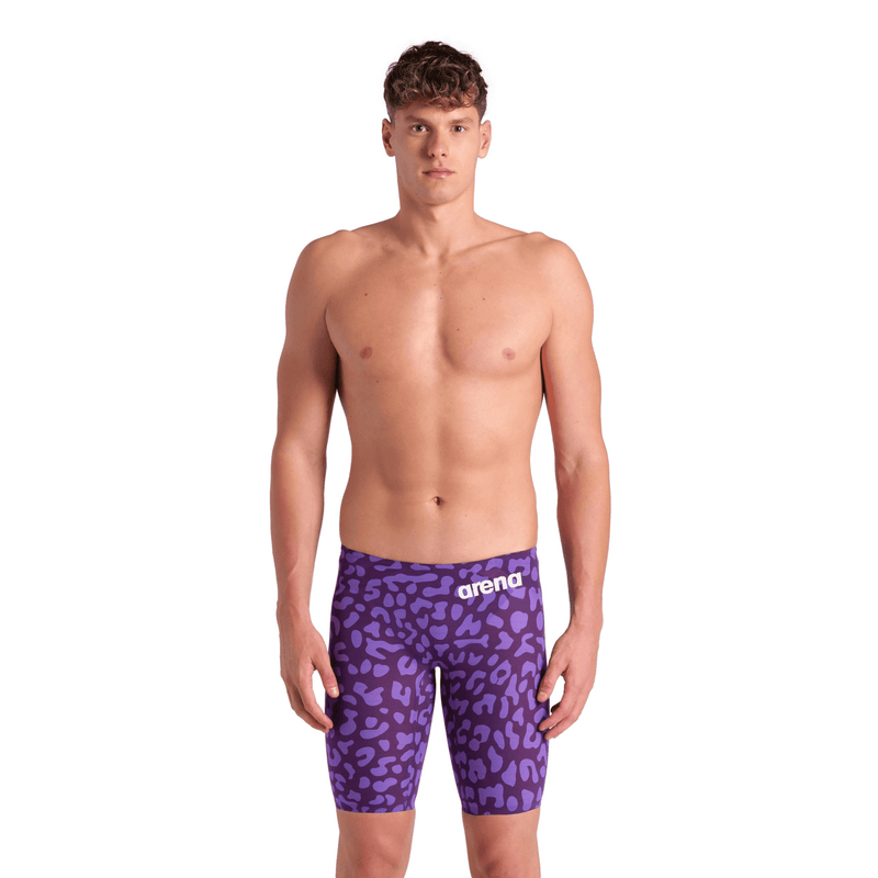 Arena Powerskin Carbon Air 2 Men's Jammer - Limited Edition Leopard Violet-Jammers-Arena-SwimPath