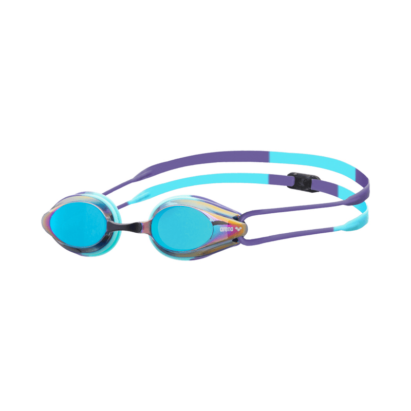 Arena Tracks Mirror Goggles - Turquoise/Future Dusk/Water Blue-Goggles-Arena-SwimPath