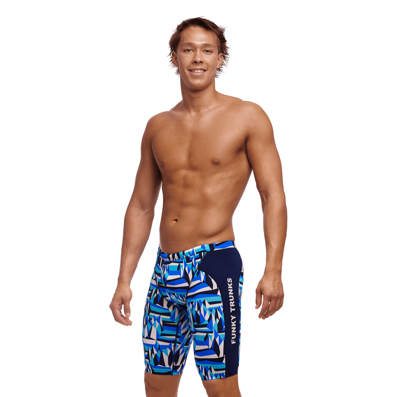 Funky Trunks Polar Caps Mens Training Jammer-Training Jammers-Funky Trunks-SwimPath