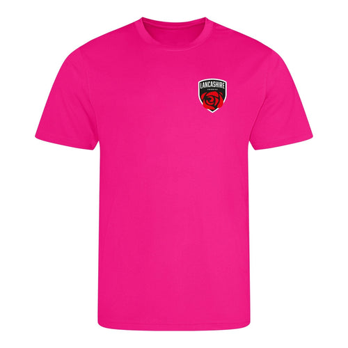 Lancashire County ASA County Championships 2025 T-Shirt - Hyper Pink-Event-Lancashire-SwimPath