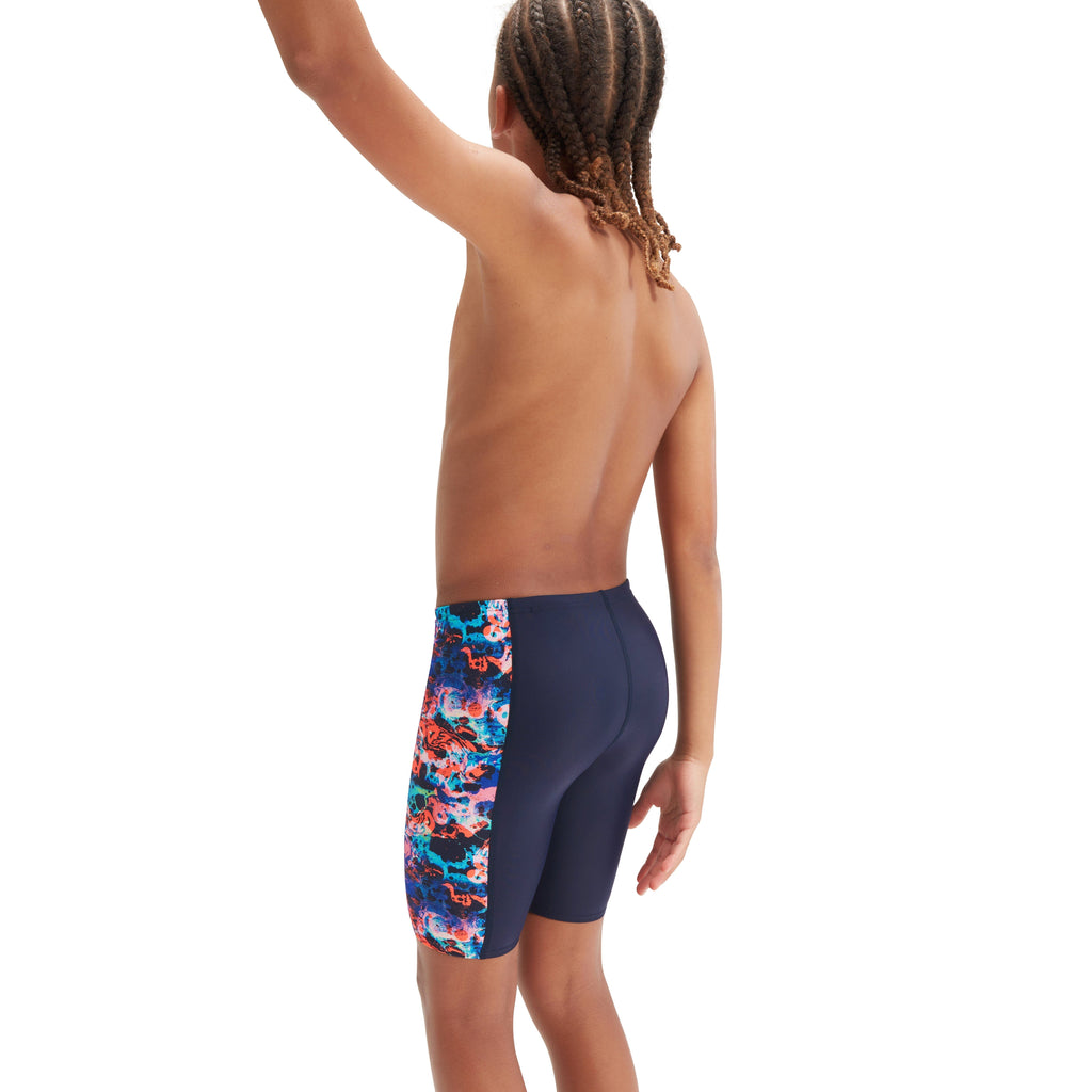 Speedo Boys' Allover Panel Jammer - Navy/Blue – SwimPath