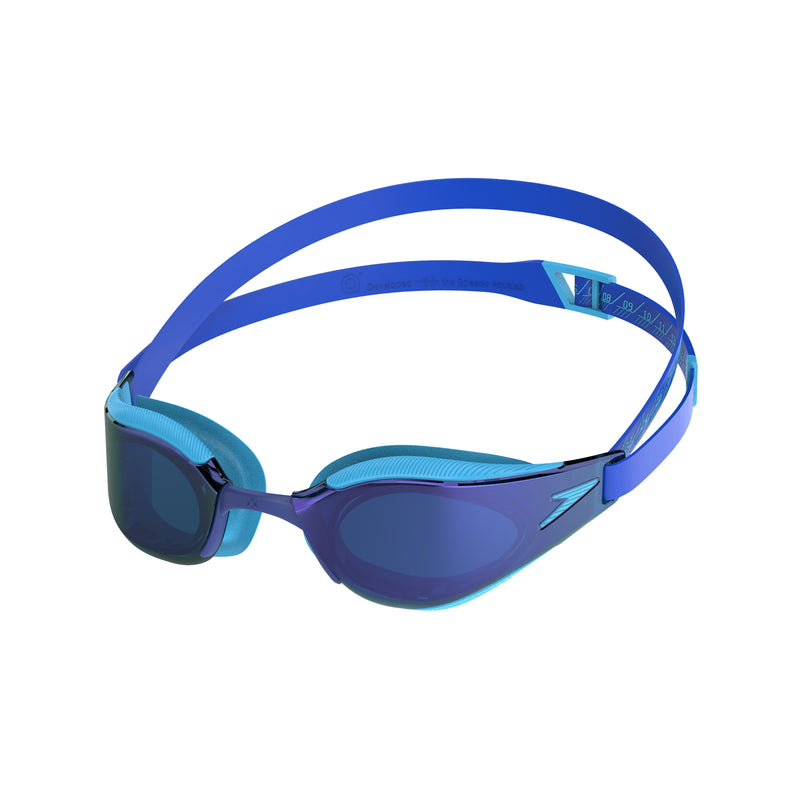 Speedo Fastskin Hyper Elite Junior Mirror Goggles - Blue-Goggles-Speedo-SwimPath