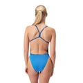 Speedo Solid V-Back Womens Swimsuit - Sevres Blue-Swimsuit-Speedo-SwimPath