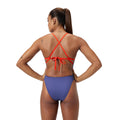 Speedo Tie-Back Women’s Swimsuit - Hapuna Blue/Red-Swimsuit-Speedo-SwimPath