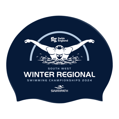 Swim England South West Winter Regionals 2024 Silicone Swimming Cap - French Navy-Event-Swim England South West-SwimPath