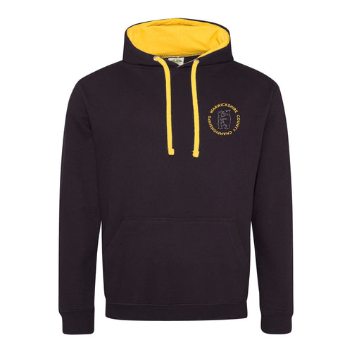 Warwickshire County Championships 2025 Hoodie - Jet Black/Gold-Event-Warwickshire-SwimPath