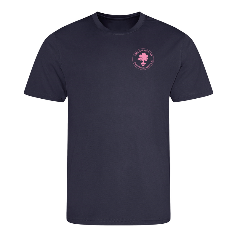 Worcester County ASA County Championships 2025 T-Shirt - Oxford Navy-Event-Worcester-SwimPath