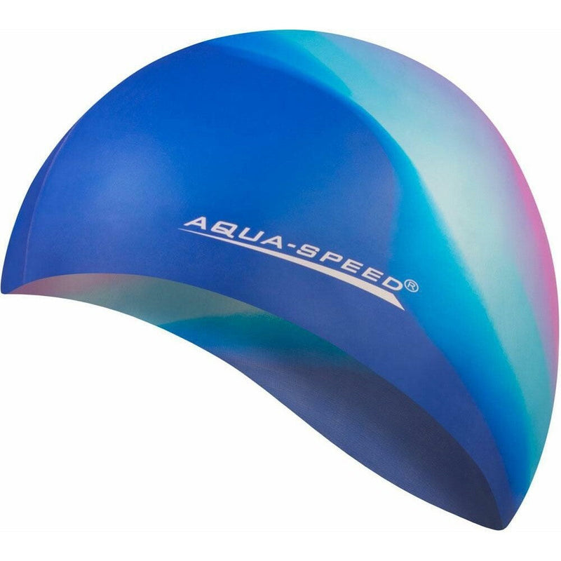 Aqua Speed Bunt Swimming Cap - Purple Rainbow-Swimming Caps-Aqua Speed-SwimPath