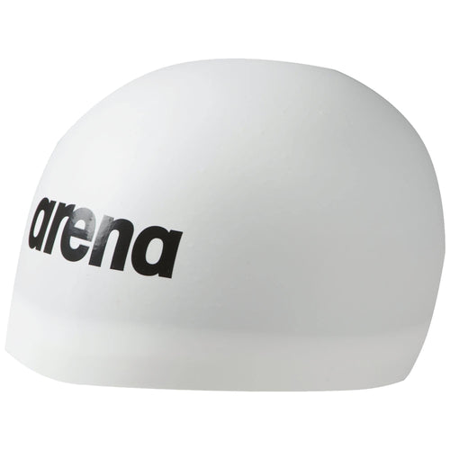 Arena 3D Soft Racing Swimming Cap - White-Swimming Caps-Arena-SwimPath