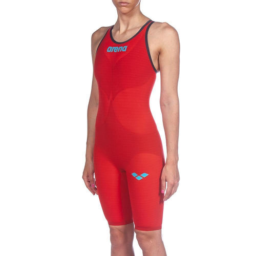 Arena Powerskin Carbon Air 2 Open Back Women's Kneeskin - Red Blue-Kneeskin-Arena-22-SwimPath