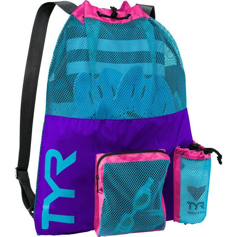 TYR Mesh Mummy Backpack - Purple Blue-Bags-TYR-Purple/Blue-SwimPath