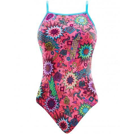 The Finals Dynamite Foil Funnies Girls Flutter Back Swimsuit-Swimsuit-The Finals-SwimPath