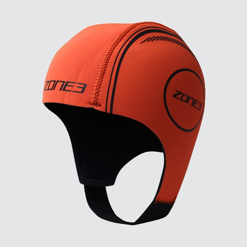 Zone3 Neoprene Swim Cap - High Vis Orange-Swimming Caps-Zone3-SwimPath